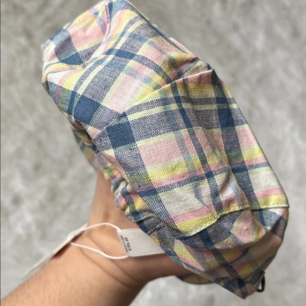 NWT Janie And Jack Plaid Easter Line Size 2 To 3 Kids Hat